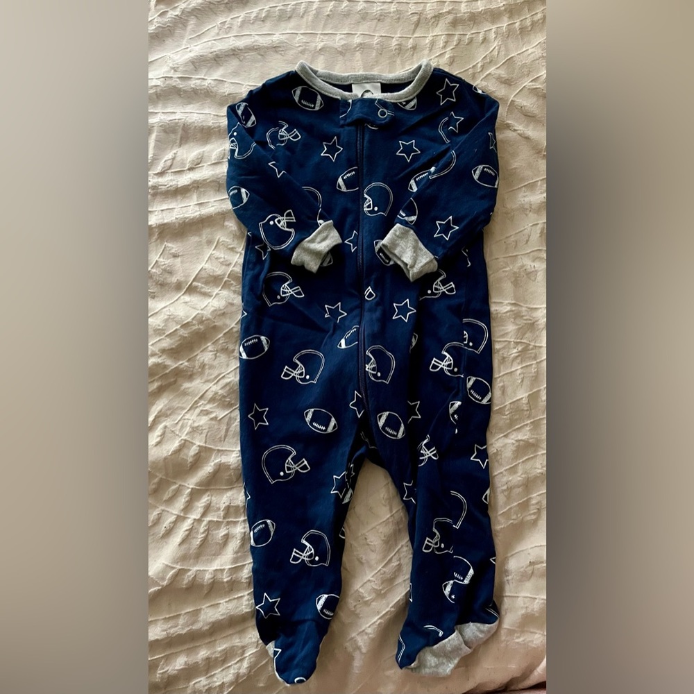 Set of 2 Gerber Sporty Footie Zipper Pajamas